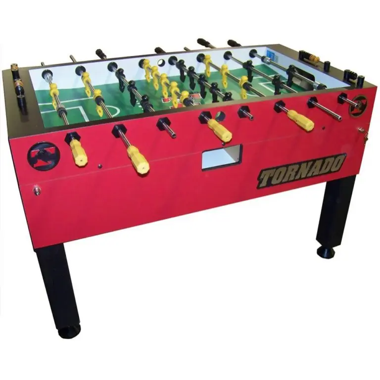 Tornado T-3000 Tournament Foosball Table in Crimson Red